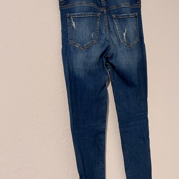 Custom Handmade crystal rhinestone studded skinny jeans size 2 - Picture 4 of 5